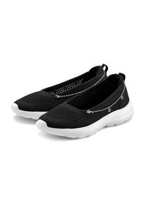 Sneaker Lascana "Slip-On-Sneaker, Freizeitschuh, Slipper", M&auml;dchen, Gr. 37, schwarz, Obermaterial: 100% Textilmaterial. Decksohle: 100% Textilmaterial. Laufsohle: 100% Synthetik, unifarben, Schuhe Sneaker, Ballerina, Halbschuhe zum Reinschl&uuml;pfen VEGAN