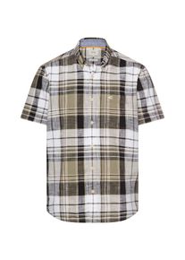 Kurzarmhemd Camel Active, Damen, Gr. XXL, N-Gr, khaki, Web, Obermaterial: 100% Baumwolle, kariert, normal h&uuml;ftbedeckend, Rundhals, Hemden Kurzarmhemd, mit Button-Down-Kragen und im Karo-Look