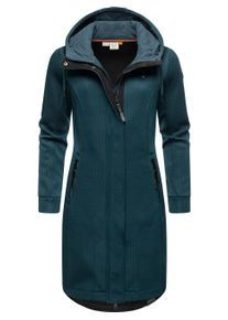 Kurzmantel Ragwear "Kurzmantel Letti Long Bonded", Damen, Gr. XS, blau (petrol), Obermaterial: 100% Polyester PES., M&auml;ntel Kurzmantel