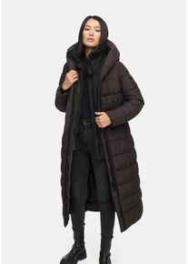 Winterjacke Marikoo "Marikoo Pakoraa 16 Steppmantel N088", Damen, Gr. 5XL, braun (choco), Obermaterial: 100% Polyester PES., Jacken Winterjacke
