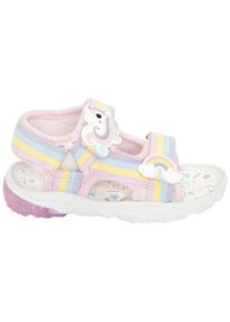 Sandale Disney "UNICORN", M&auml;dchen, Gr. 28, pink, Textil, Schuhe Sandale, mit cooler Blinkfunktion