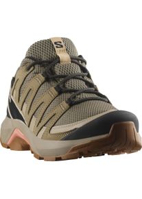 Wanderschuh Salomon "X-ADVENTURE RECON GORE-TEX W", Damen, Gr. 40,5, rosa (falcon, desert tan, hyma pink), Leder, Textil, Schuhe Wanderschuh, wasserdicht dank Gore-Tex Membrane