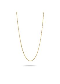 Collierkettchen Thomas Sabo "Figarokettengliederung" Gr. 45, gold (gelbgoldfarben), Halsketten, Damen, 45, Silber 925 (recycelt), Collierkettchen