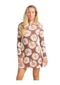 Minikleid Billabong "Everleigh Mock", Damen, Gr. XL, US-Gr&ouml;&szlig;en, espresso, Obermaterial: 57% Walkfrottier, 43% Microfaser;, Kleider Minikleid
