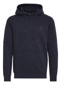 Kapuzenpullover INDICODE "Kapuzenpullover IDAlbine", Herren, Gr. L, blau (navy), Web, Obermaterial: 60% Baumwolle CO. 40% Polyester PES., unifarben, Basic, normal, Pullover Kapuzenpullover