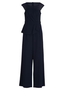 Jumpsuit Vera Mont "Jumpsuit ohne Arm", Damen, Gr. 40, EURO, blau (night sky), Obermaterial: 95% Polyester PES. 5% Elasthan EL., Overalls Jumpsuit