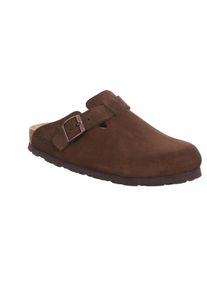 Clog Rohde "ALBA", Damen, Gr. 41, mokka, Veloursleder, unifarben, Schuhe Clog, Mules, Hausschuh mit leichter Laufsohle in Weite G