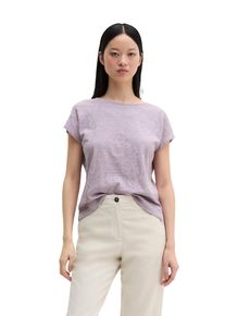 Marc O'Polo T-Shirt MARC O'POLO, Damen, Gr. XS, dusty lavender, Slub, Obermaterial: 100% Baumwolle, regular fit normal, U-Boot-Ausschnitt, Shirts T-Shirt, regular aus weichem Baumwoll-Slub-Jersey