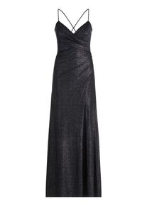 Abendkleid Vera Mont "Abendkleid im Glitzer-Look", Damen, Gr. 42, EURO, blau (dunkelblau, dunkelblau), Obermaterial: 81% Polyamid PA. 19% Elasthan EL., Kleider Abendkleid