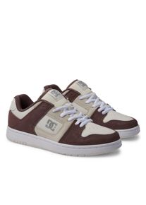 Sneaker DC Shoes "Manteca 4", Damen, Gr. 5,5(36,5), wei&szlig; (plum, sanftes wei&szlig;), Obermaterial:53.02% Leder, 46.98% Synthetikmaterial;, Schuhe Sneaker