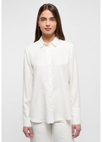 Hemdbluse Eterna "REGULAR FIT", Damen, Gr. 40, wei&szlig; (off, wei&szlig;), 100% Viskose, normal, Blusen Hemdbluse
