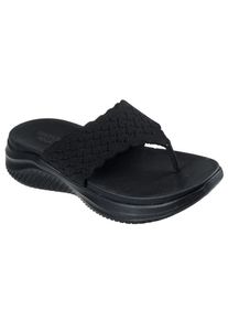Zehentrenner Skechers "ULTRA FLEX 3.0 SANDAL-RHYTHM WAVES", Damen, Gr. 36, schwarz unifarben, Textil, Schuhe Zehentrenner, Sommerschuh, Strandschuh, Urlaubsschuh mit Yoga Foam