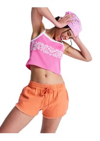 Bermudas Roxy "Scenic Route", Damen, Gr. XL, camellia, Obermaterial: 100% Walkfrottier;, Hosen Bermudas