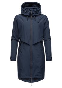 Jerseymantel Ragwear "Jerseymantel Frodik", Damen, Gr. L, blau (navy), Obermaterial: 100% Polyester PES. Obermaterial: Futter: 100% Polyester PES., M&auml;ntel Jerseymantel