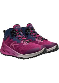 Outdoorschuh Keen "ZIONIC NXT MID WP", Damen, Gr. 39, beaujolais, pink lemonade, Synthetik, Textil, Schuhe Outdoorschuh, wasserdicht