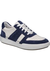 Sneaker Josef Seibel "Claire 27, jeans-kombi", Damen, Gr. 36, blau (jeans, kombi), Obermaterial: 100% Rindsleder Leather cow., Schuhe Sneaker