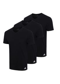 V-Shirt adidas Sportswear "Active Core Cotton", Herren, Gr. XL, 000, schwarz, Obermaterial: 100% Baumwolle, bequem h&uuml;ftbedeckend, V-Ausschnitt, Shirts V-Shirt, V-Ausschnitt, Kurzarm, bequem