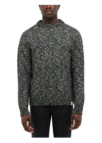 Cardigan Mustang "Herren Style Elwood", Herren, Gr. XL, anthrazit, Strick, 38% Baumwolle, 30% Polyacryl, 19% Polyamid, 13% Polyester, regular fit, Rundhals, Strickjacken Cardigan