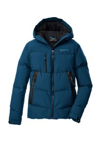 Steppjacke Killtec "KOW 239 BYS QLTD JCKT", Jungen, Gr. 116, blau (dunkelblau), Obermaterial: 100% Polyester;Futter: 100% Polyester;Futter 2:;F&uuml;llung: 100% Polyester, Jacken Steppjacke, Winddichte, wasserabweisende Kinderjacke mit verstellbaren B&uuml;ndchen