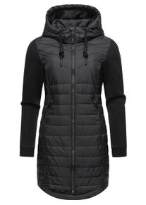 Steppmantel Ragwear "Steppmantel Lucinda Long", Damen, Gr. S, schwarz (schwarz24), Obermaterial: 100% Polyester PES. Obermaterial: 100% Baumwolle CO. Futter: 100% Polyester PES. 100% Polyester PES., M&auml;ntel Steppmantel