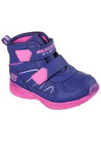 Klettstiefel Skechers "ILLUMI-BRIGHTS", M&auml;dchen, Gr. 25, navy, multi, Lederimitat, Schuhe Klettstiefel, Winterstiefel mit Blinkfunktion, Gr&ouml;&szlig;enschablone zum Download