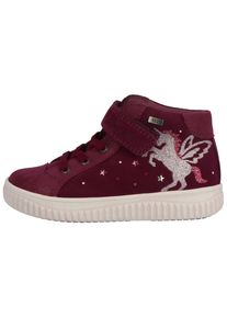Sneaker Lurchi "Yina TEX", M&auml;dchen, Gr. 25, einhorn, beere, Veloursleder, Schuhe Sneaker, Klettboots mit TEX, Sneaker, Halbschuh, Gr&ouml;&szlig;enschablone zum Download