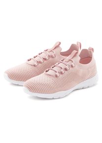 Sneaker Vivance "Freizeitschuh, Halbschuh, Turnschuhe, Slip-On-Sneaker", M&auml;dchen, Gr. 42, rosa (ros&eacute;), Obermaterial: 100% Textilmaterial. Decksohle: 100% Textilmaterial. Futter: 100% Textilmaterial. Laufsohle: 100% Synthetik, unifarben, Basic, Schuhe Sneaker, superleicht, zum Reinschl&uuml;pfen mit elastischen Schn&uuml;rb&auml;ndern VEGAN, Topseller