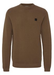 !Solid Strickfleece-Pullover SOLID "Strickpullover SDValencia", Herren, Gr. XXL, braun (cub), Obermaterial: 100% Baumwolle CO., Pullover Strickfleece-Pullover