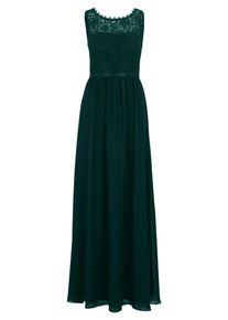 Cocktailkleid Vera Mont "Abendkleid mit Spitze", Damen, Gr. 30, EURO, blau (mystic emerald), 100% Polyester PES., Kleider Cocktailkleid
