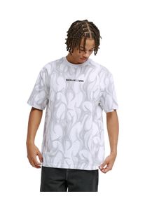 T-Shirt DC Shoes "DC Liquid Fuego", Herren, Gr. S, wei&szlig;, Obermaterial: 75% Walkfrottier, 25% Walkfrottier;, Shirts T-Shirt