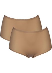 High-Waist-Hipster After Eden "UNLIMITED", Damen, rosa (powder), Microfaser, Obermaterial: 82% Polyamid, 18% Elasthan, clean, unifarben, k&ouml;rpernah, Unterhosen High-Waist-Hipster, elastischer Bund