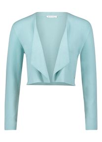 BETTY & CO Strickjacke BETTY & CO "Feinstrickjacke ohne Verschluss", Damen, Gr. 40, blau (pastel turquoise), Obermaterial: 64% Viskose CV. 36% Polyamid PA., Strickjacken Strickjacke