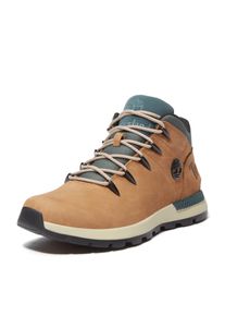 Sneaker Timberland "SPRINT TREKKER - MID LACE SNEAKER", Herren, Gr. 41, gr&uuml;n (md braun nubuck w gr&uuml;n), Leder, Schuhe Sneaker, Winterschuhe, Sneakerboots, Winterboots