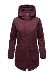 Parka Navahoo "Winterjacke Brinjaa", Damen, Gr. S, rot (wine), Obermaterial: 65% Polyester PES. 35% Baumwolle CO. Obermaterial: Futter: 100% Polyester PES. 100% Polyester PES., Jacken Parka