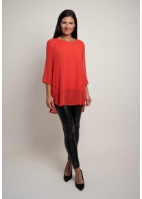 Langarmbluse Seidel Moden "Otto exclusiv", Damen, Gr. 36, rot, Single Jersey, Obermaterial: 100% Polyester. Obermaterial 2: 95% Viskose, 5% Elasthan, unifarben, Basic, regular fit Po-bedeckend, U-Boot-Ausschnitt, gerader Abschluss, Blusen Langarmbluse, MADE IN GERMANY, Topseller