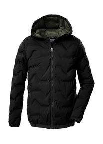 Steppjacke Killtec "KOW 229 BYS QLTD JCKT", Jungen, Gr. 128, schwarz, Obermaterial: 100% Polyester;Futter: 100% Polyester;F&uuml;llung: 100% Polyester, Jacken Steppjacke, Winddichte, wasserabweisende Kinderjacke mit 10.000 mm Wassers&auml;ule