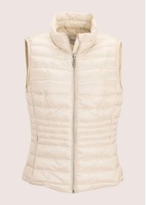 Madeleine Mode Kurzweste MADELEINE "Steppweste Verk&uuml;rzte Steppweste f&uuml;r Damen", Damen, Gr. 46, wei&szlig; (perlwei&szlig;), Obermaterial: 100% Polyamid PA., Modern, Westen Kurzweste, Steppweste