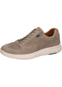 Waldl&auml;ufer Sneaker WALDL&Auml;UFER "HEIKO", Herren, Gr. 11 (46), beige, Nubukleder, Veloursleder, unifarben, Schuhe Sneaker, Komfortschuh, Halbschuh in Bequemweite H (= sehr weit)