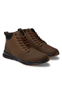 Stiefel DC Shoes "Mason 2", Herren, Gr. 9,5(42,5), braun (schwarz braun), Obermaterial:Obermaterial: Leder [Kuh] / Futter: Textil / Au&szlig;ensohle: Gummi;, Schuhe Stiefel
