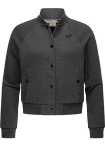 Bomberjacke Ragwear "Collegejacke Simonette", Damen, Gr. XXL, schwarz, Obermaterial: 70% Baumwolle CO. 30% Polyester PES., Jacken Bomberjacke