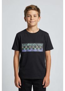 T-Shirt Quiksilver "NEXT GEN SHORT SLEEVE", Jungen, Gr. 16 (170/176), schwarz, Obermaterial: 100% Baumwolle, Shirts T-Shirt