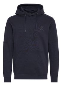 Kapuzenpullover INDICODE "Kapuzenpullover IDAlbine", Herren, Gr. XL, blau (navy), Web, Obermaterial: 60% Baumwolle CO. 40% Polyester PES., unifarben, Basic, normal, Pullover Kapuzenpullover