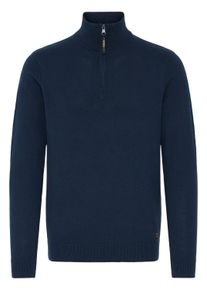 !Solid Troyer SOLID "Troyer SDAkanvis", Herren, Gr. M, blau (insignia blau), Obermaterial: 70% Baumwolle CO recyc.. 30% Polyester Pol. recyc.., Pullover Troyer