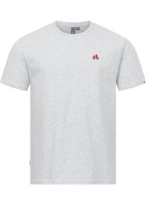 T-Shirt Ragwear "T-Shirt Samms F Gots YOUMODO", Damen, Gr. M, grau (grau melange), Obermaterial: 100% Baumwolle CO., relaxed fit, Rundhals, Shirts T-Shirt