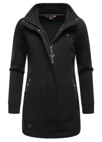 Kurzjacke Ragwear "Sweatjacke Letrice Bonded", Damen, Gr. L, schwarz, Obermaterial: 100% Polyester PES. Futter: 100% Polyester PES., Jacken Kurzjacke