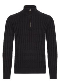 Troyer INDICODE "Troyer IDPaulo", Herren, Gr. XL, schwarz, Obermaterial: 100% Baumwolle CO., Pullover Troyer