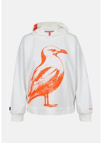 Kapuzenpullover SALZHAUT "Hoodie V&Ouml;&Ouml;RUT", Damen, Gr. M, wei&szlig; (sanftes wei&szlig;), Obermaterial: 80% Baumwolle CO. 20% Polyester PES., Pullover Kapuzenpullover