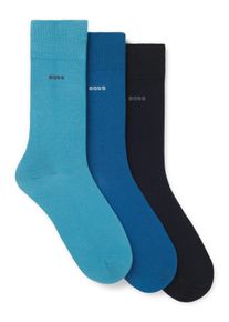 Businesssocken BOSS "3P RS Uni CC", Damen, Gr. 39-42, bright blau 439, Baumwollmischung, elastisch, Socken Businesssocken, mittelhoch, verst&auml;rkte Zehen- und Fersenpartie