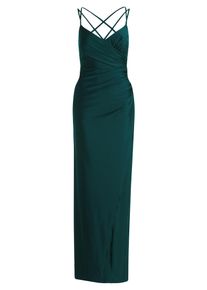 Abendkleid Vera Mont "Abendkleid figurbetont", Damen, Gr. 36, EURO, blau (mystic emerald), Obermaterial: 82% Polyamid PA. 18% Elasthan EL., Kleider Abendkleid