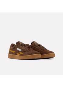 Trainingsschuh Reebok CLASSIC "CLUB C REVENGE VINTAGE", Damen, Gr. 43, simplebraun, trophygold, gum, Leder, Schuhe Trainingsschuh